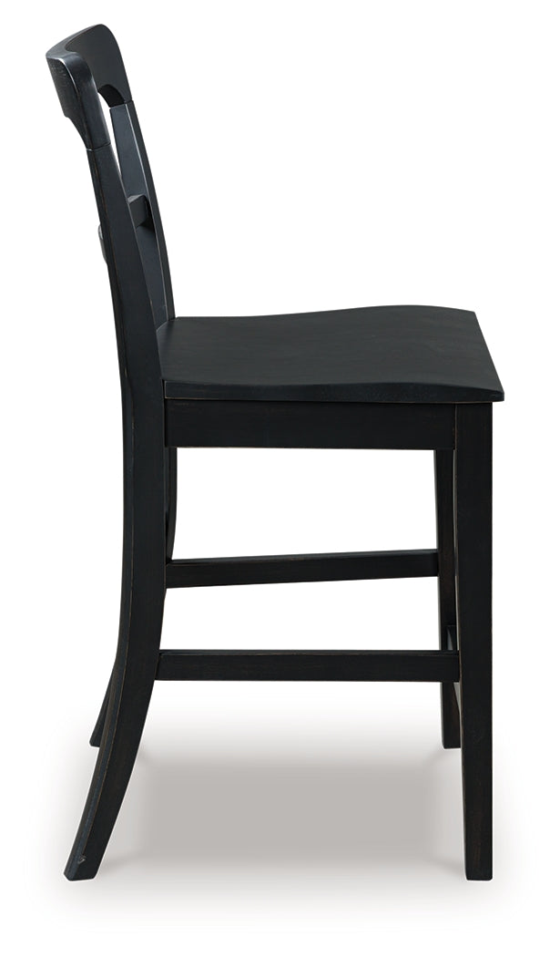 Greddinton Black Barstool (Set of 2)