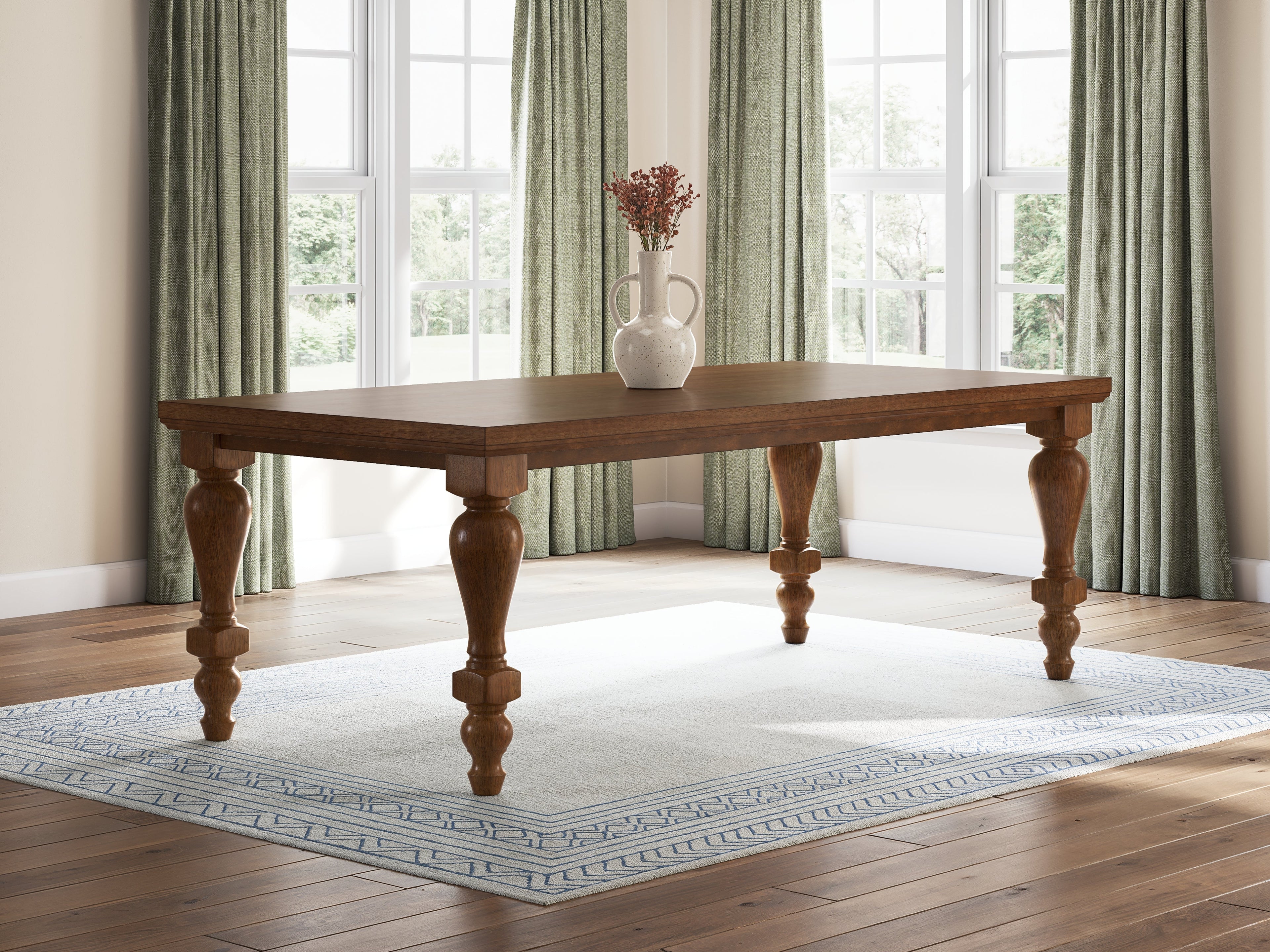 Greddinton Black/Brown Dining Table and 4 Chairs