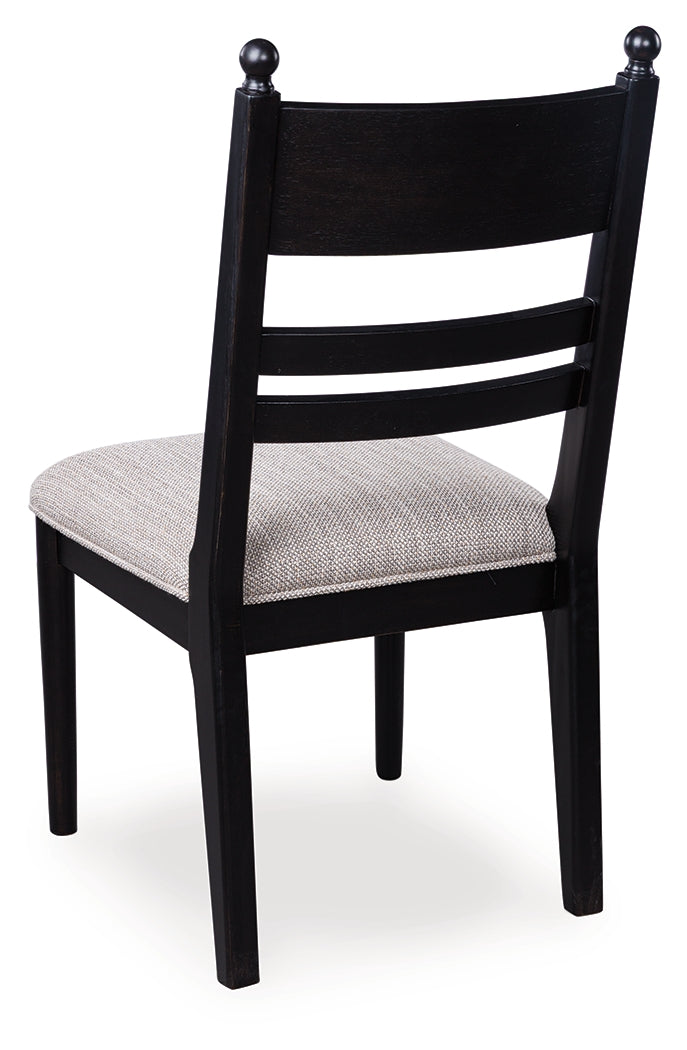 Greddinton Black/Brown Dining Table and 4 Chairs