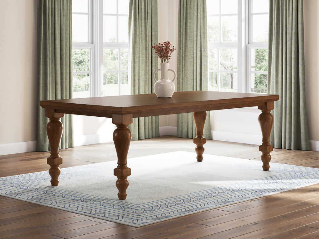Greddinton Black/Brown Dining Table and 6 Chairs