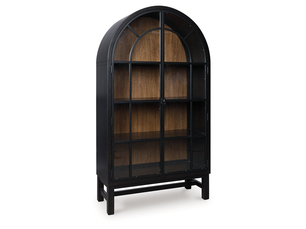 Greddinton Black/Brown Display Cabinet