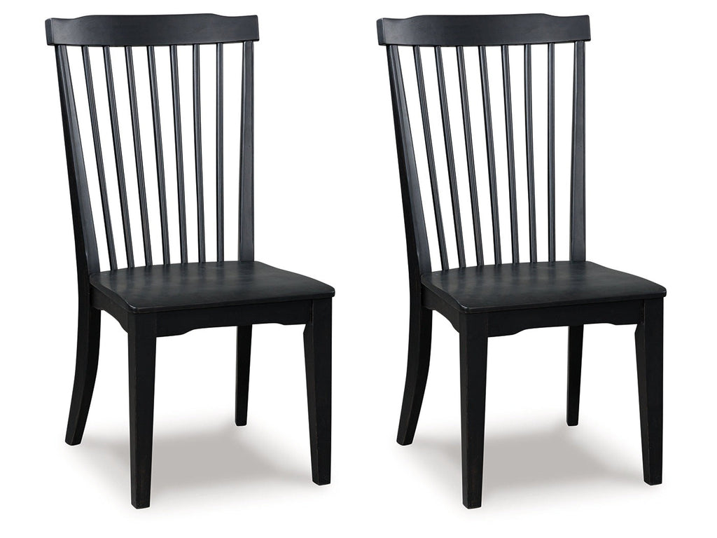 Greddinton Black Dining Room Side Chair (Set of 2)