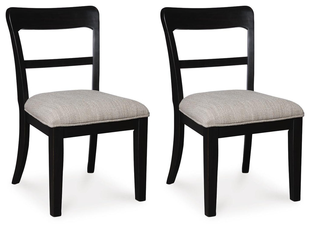 Greddinton Black Dining Upholstered Side Chair (Set of 2)