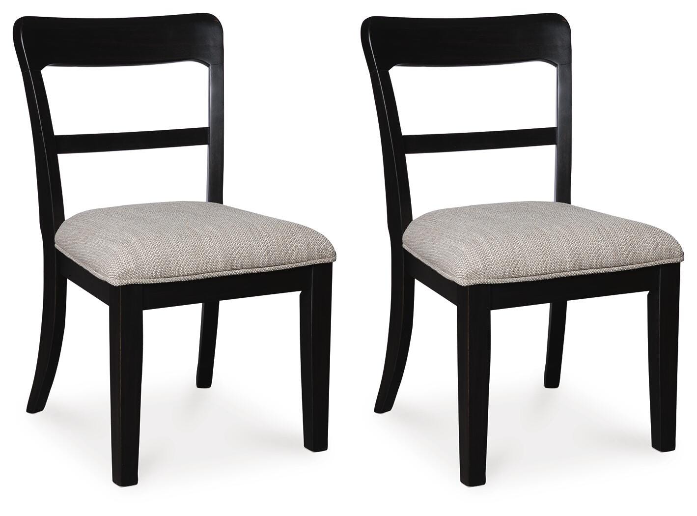 Greddinton Black Dining Upholstered Side Chair (Set of 2)