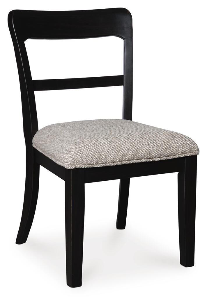 Greddinton Black Dining Upholstered Side Chair (Set of 2)