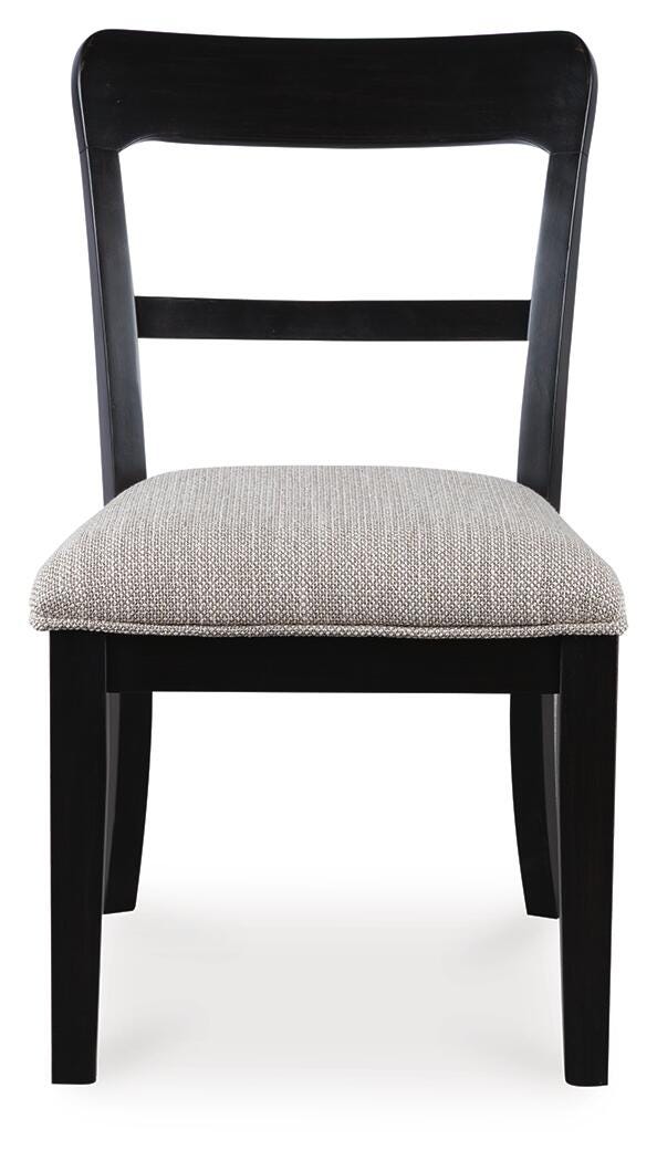 Greddinton Black Dining Upholstered Side Chair (Set of 2)