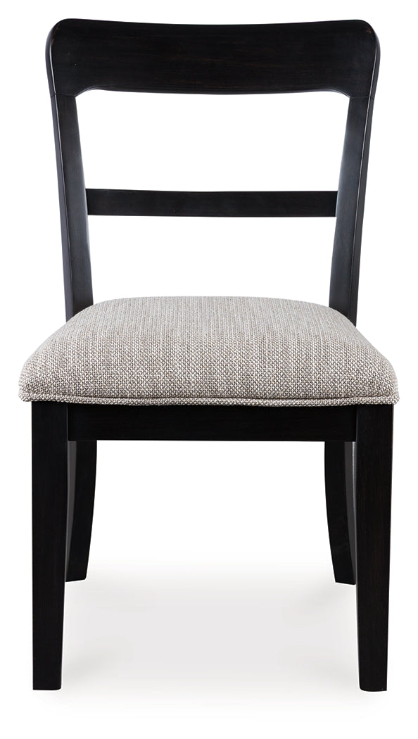 Greddinton Black/White Dining Table and 4 Chairs