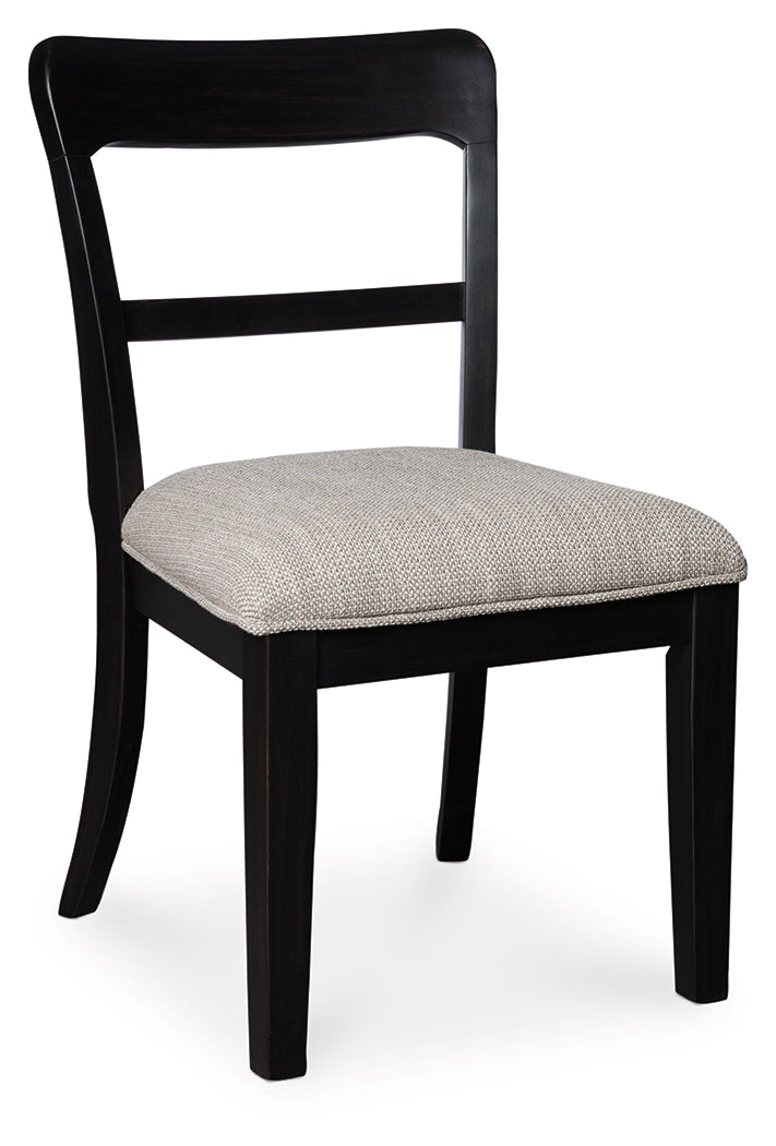 Greddinton Black/White Dining Table and 4 Chairs