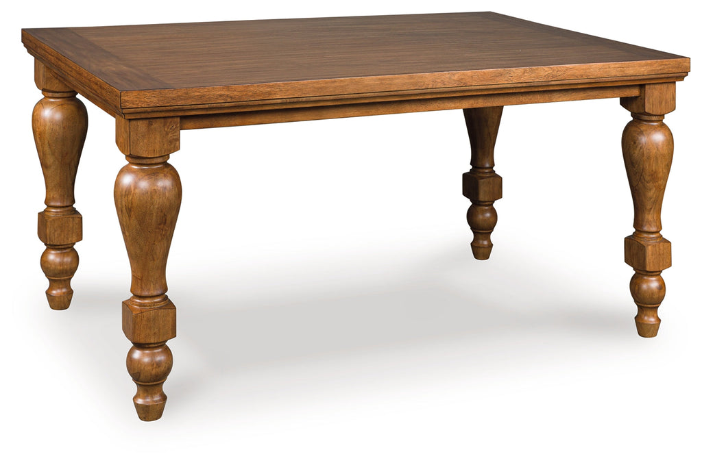 Greddinton Brown/Black Counter Height Dining Table and 4 Barstools