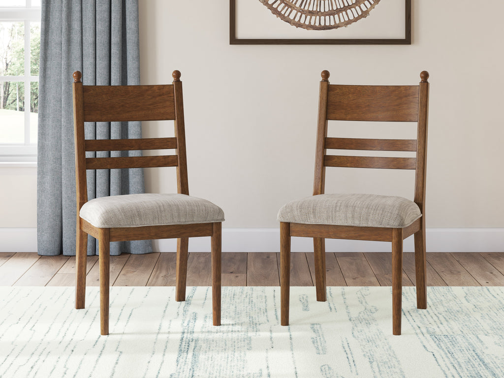 Greddinton Brown/Black Extension Dining Table and 4 Chairs