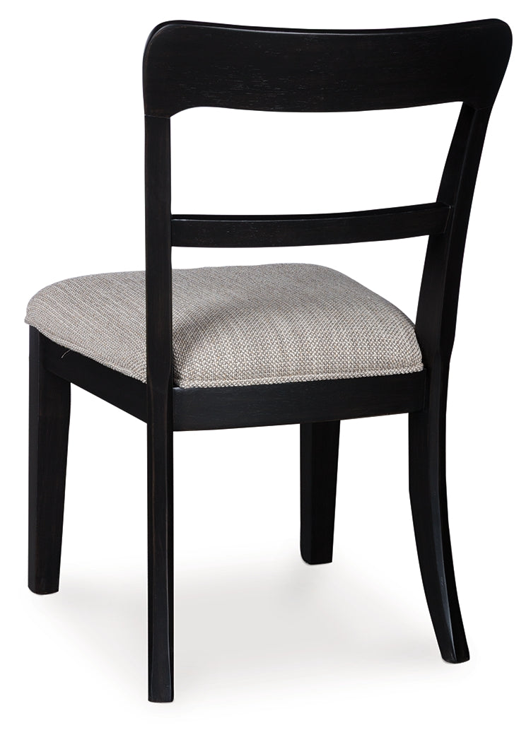 Greddinton Brown/Black Extension Dining Table and 6 Chairs