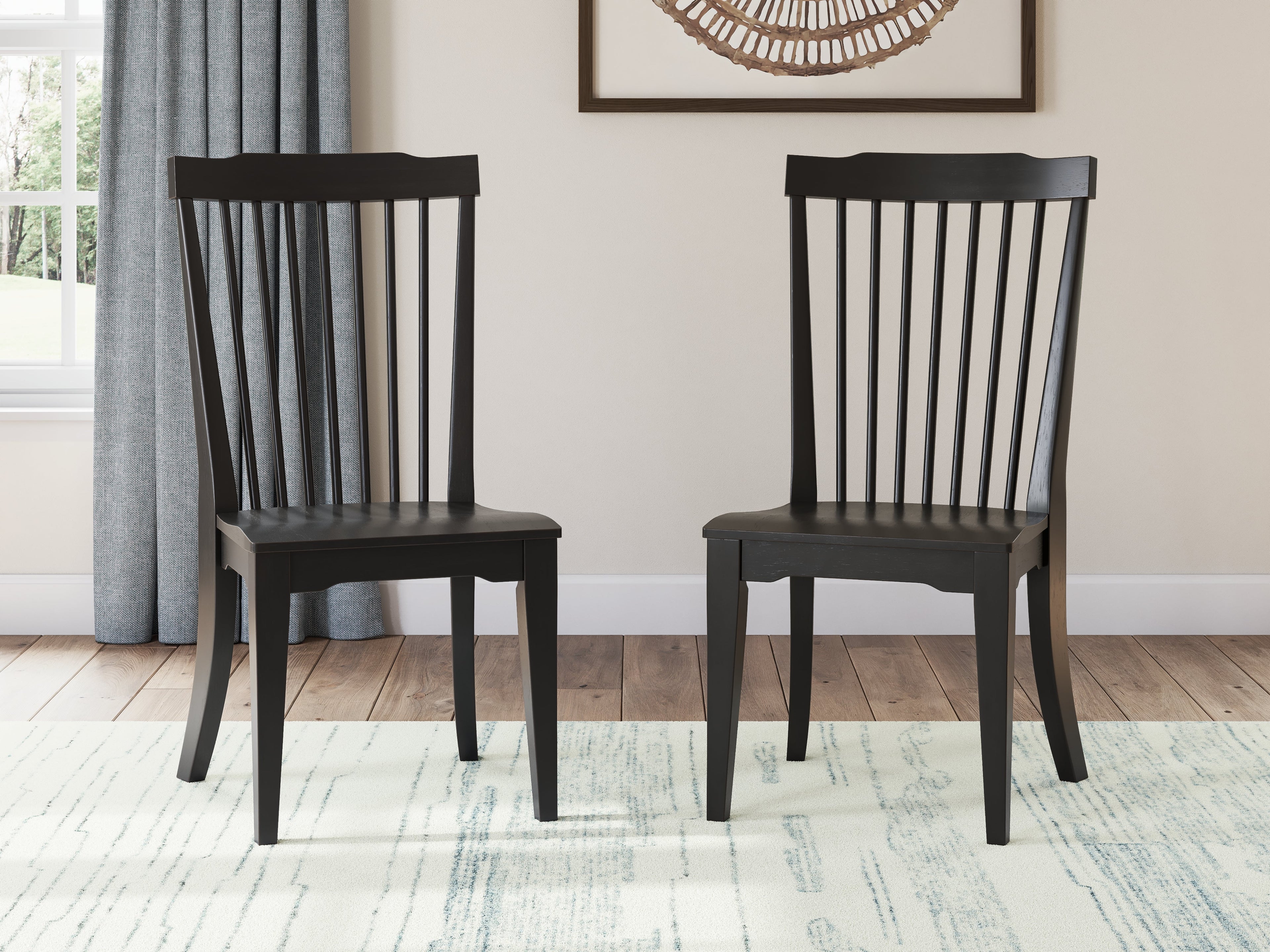 Greddinton Brown/Black Extension Dining Table and 8 Chairs