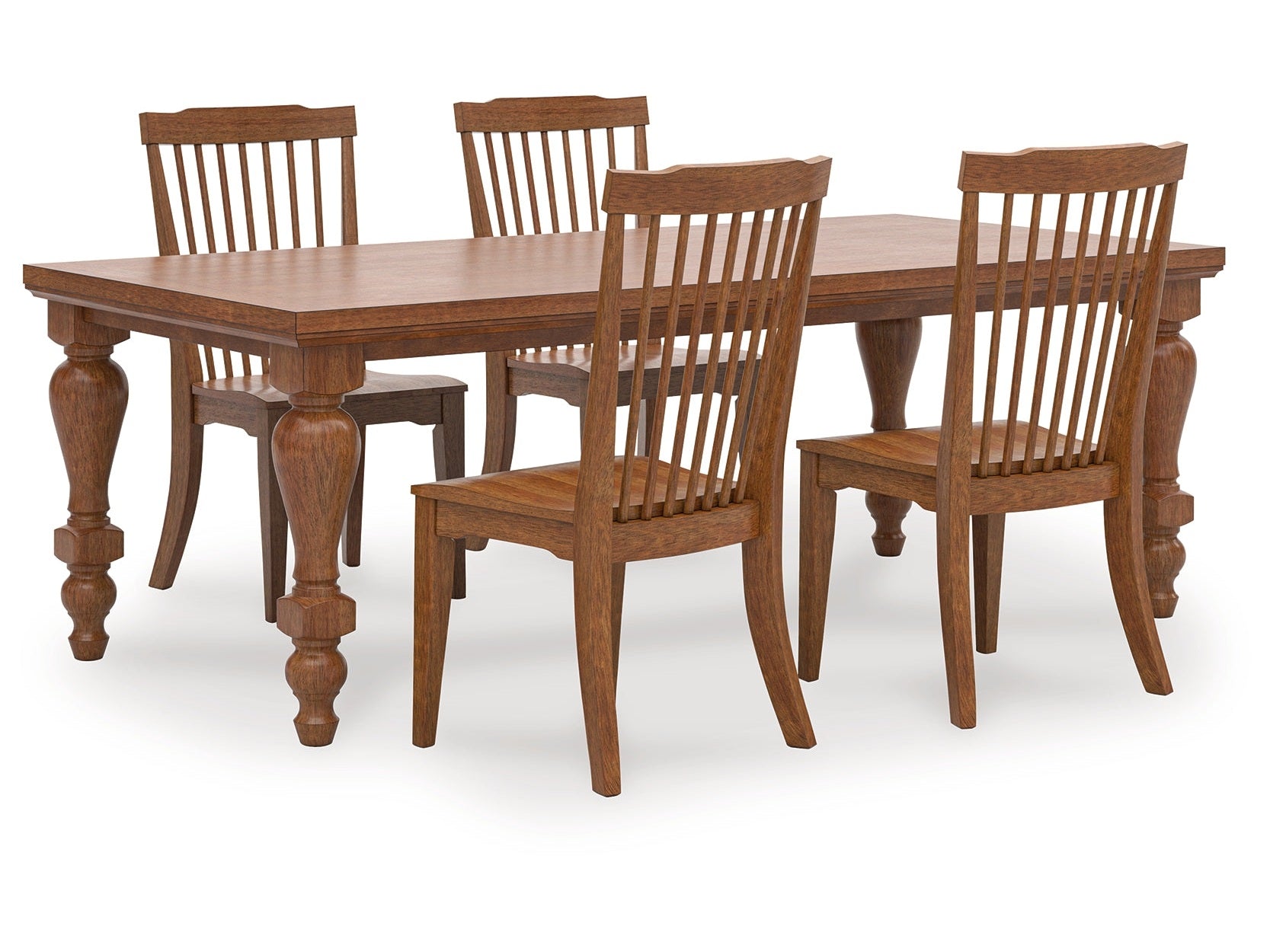 Greddinton Brown Dining Table and 4 Chairs