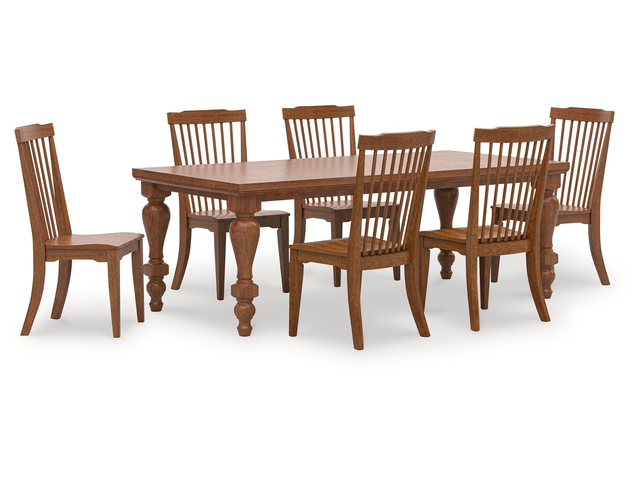 Greddinton Brown Dining Table and 6 Chairs