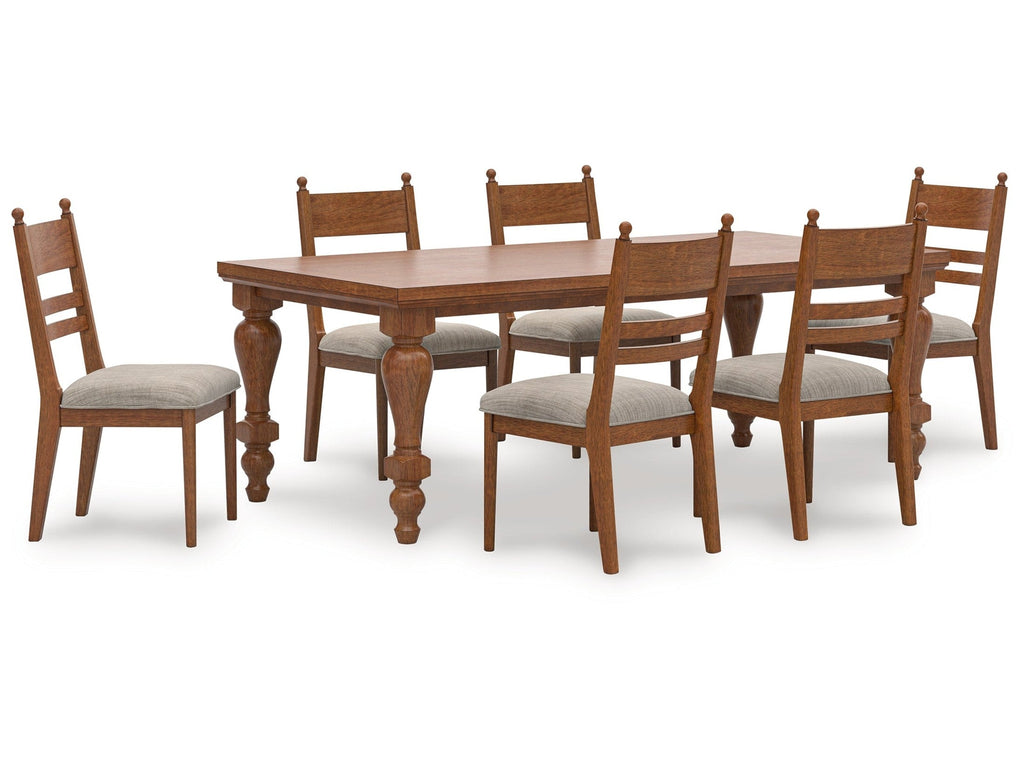 Greddinton Brown Dining Table and 6 Chairs