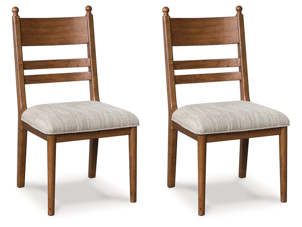 Greddinton Brown Dining Upholstered Side Chair (Set of 2)