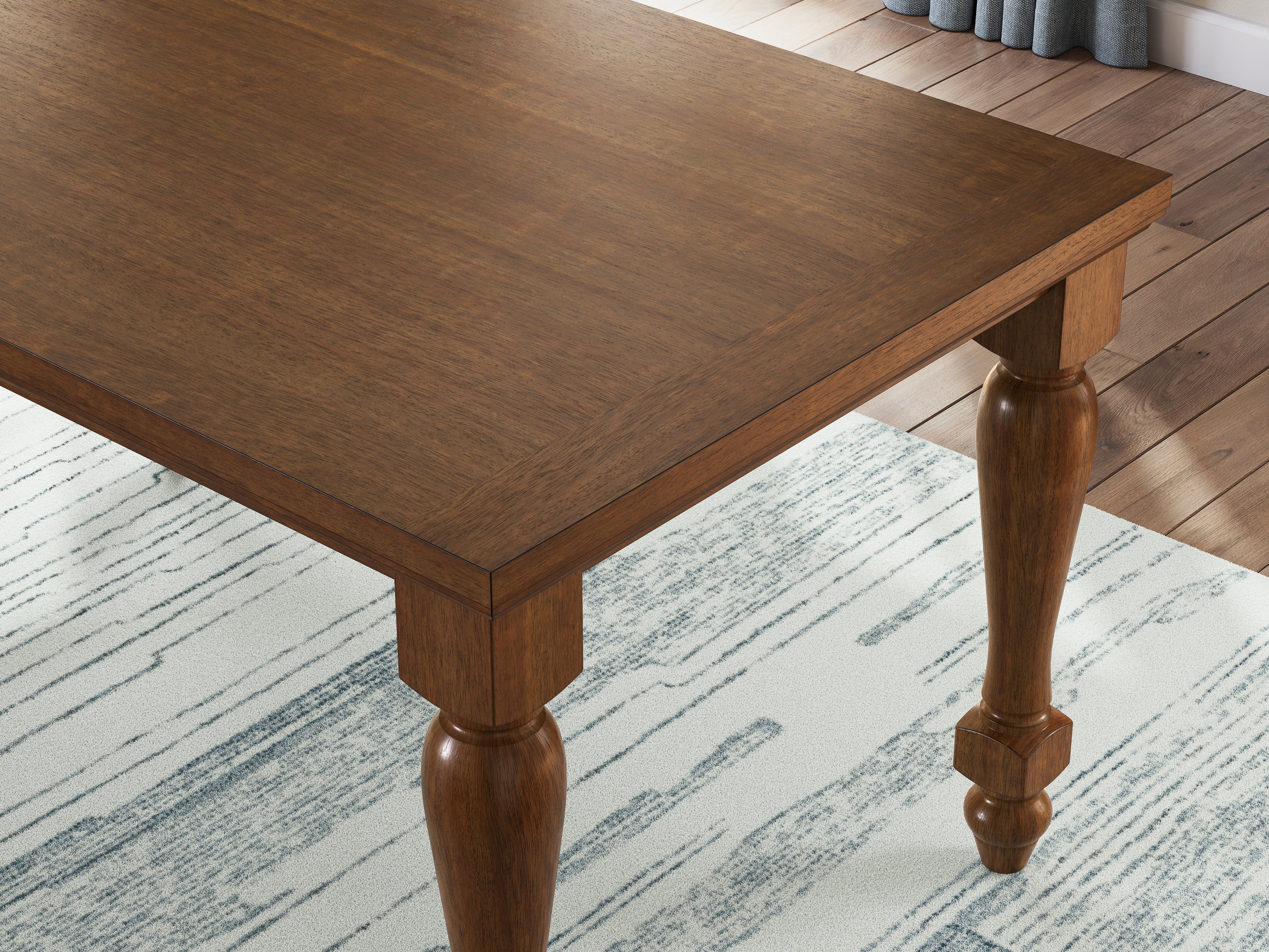 Greddinton Brown/White Counter Height Dining Table and 4 Barstools