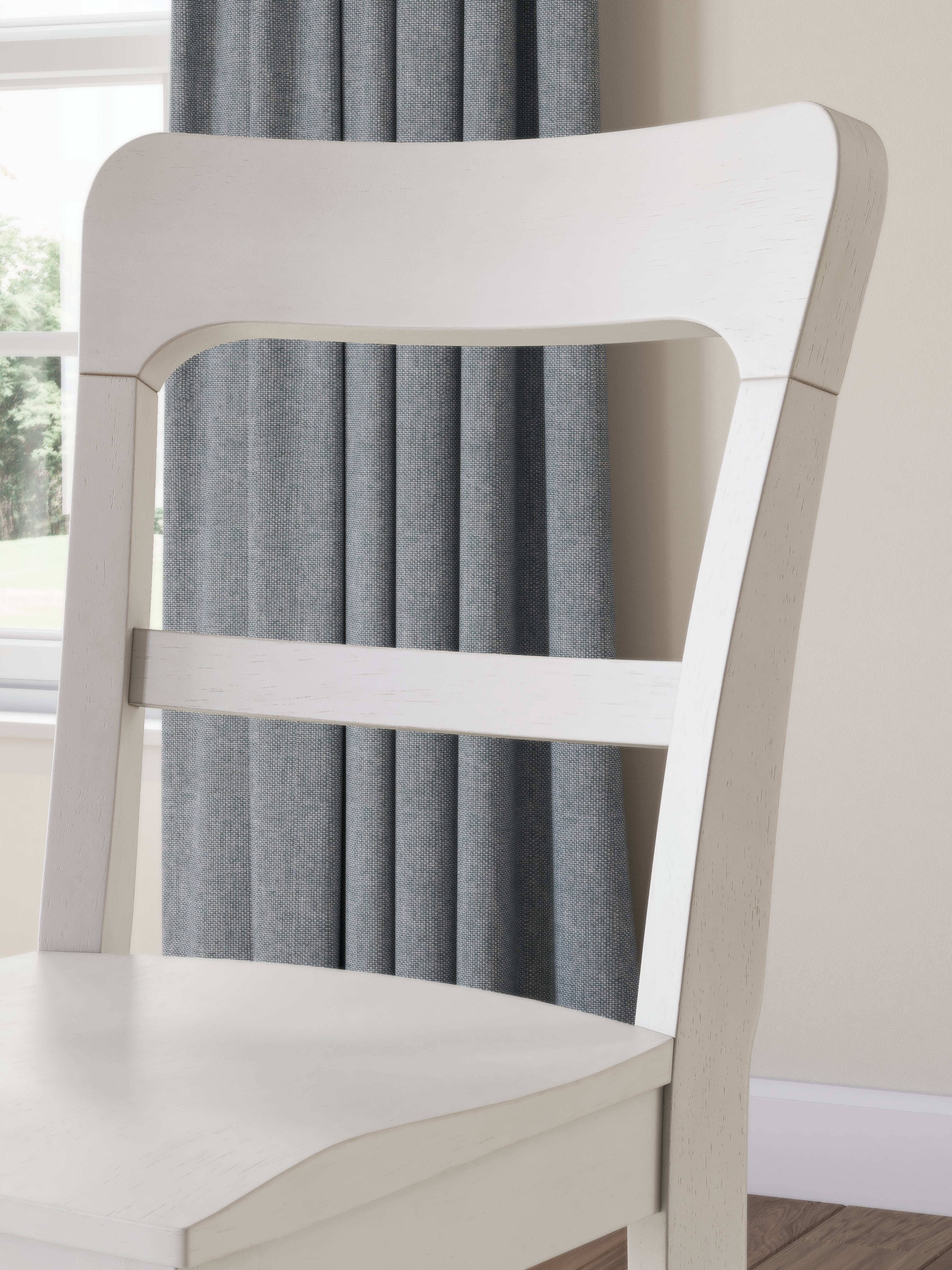 Greddinton Brown/White Counter Height Dining Table and 4 Barstools