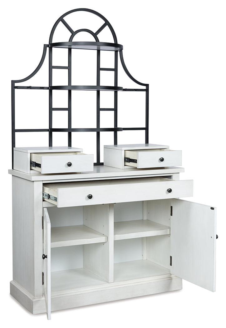 Greddinton White Baker's Rack