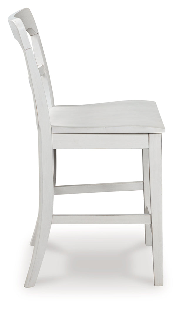 Greddinton White Barstool (Set of 2)