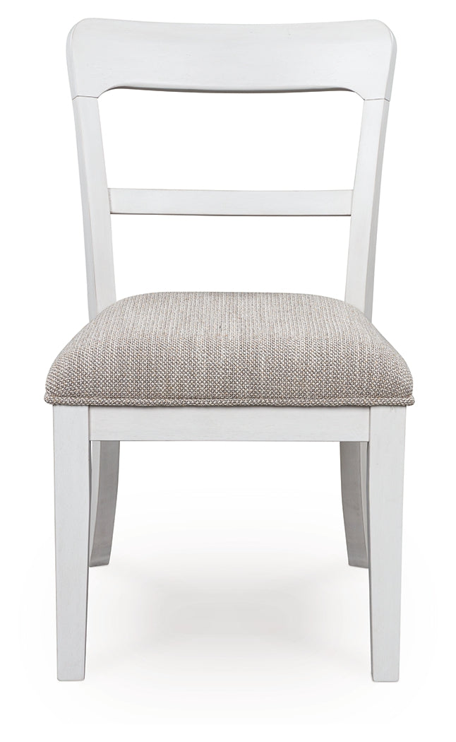 Greddinton White Dining Table and 4 Chairs