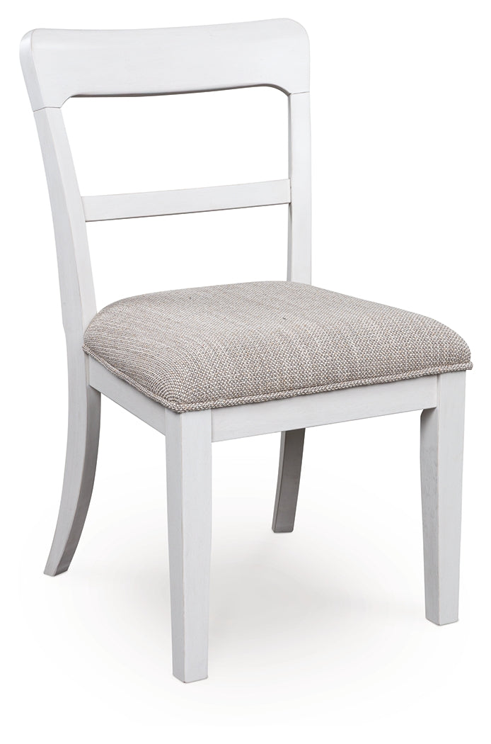 Greddinton White Dining Table and 4 Chairs
