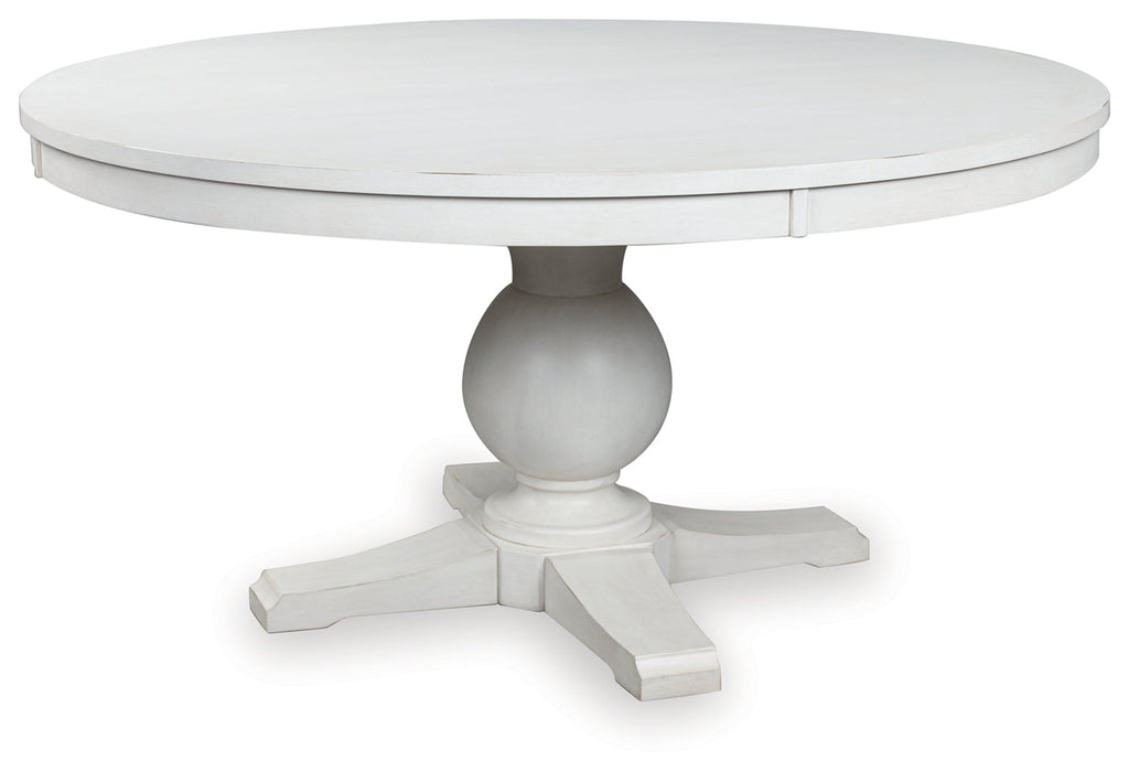 Greddinton White Dining Table and 4 Chairs