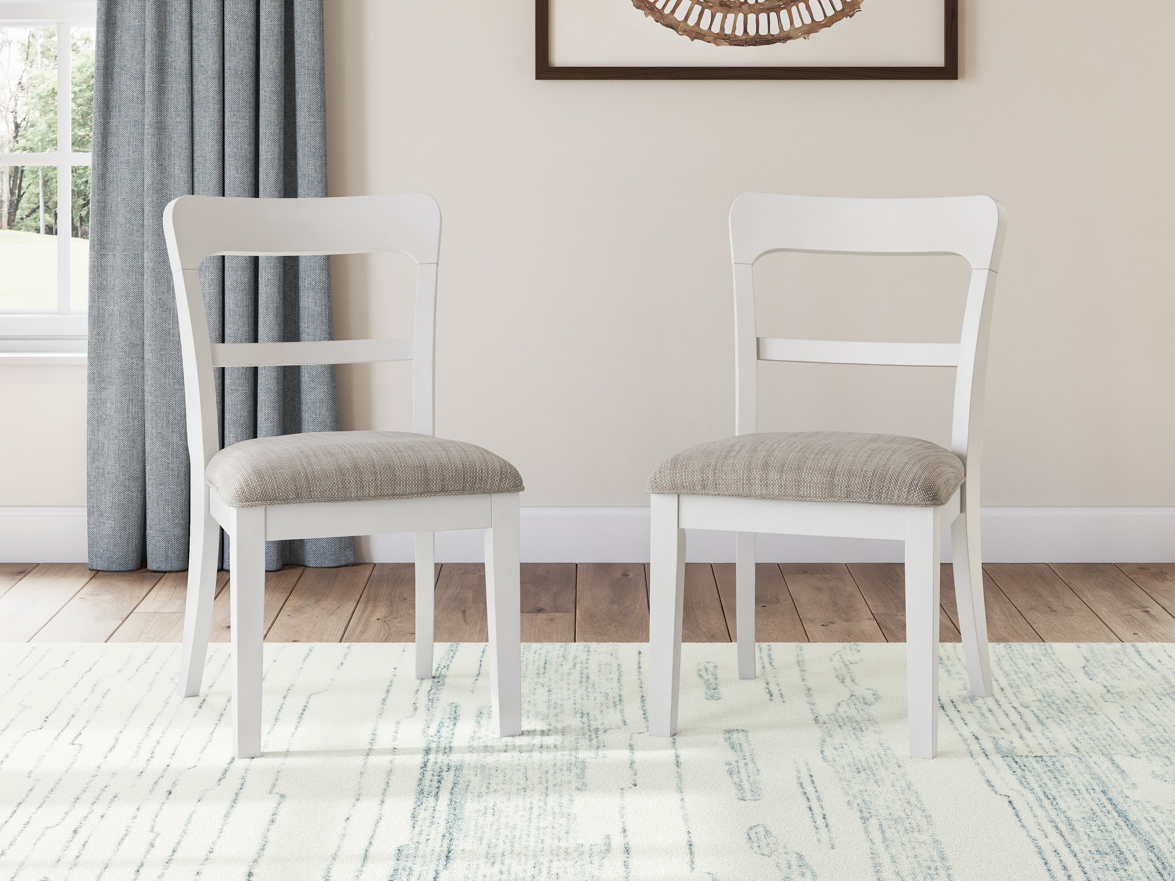 Greddinton White Dining Table and 6 Chairs