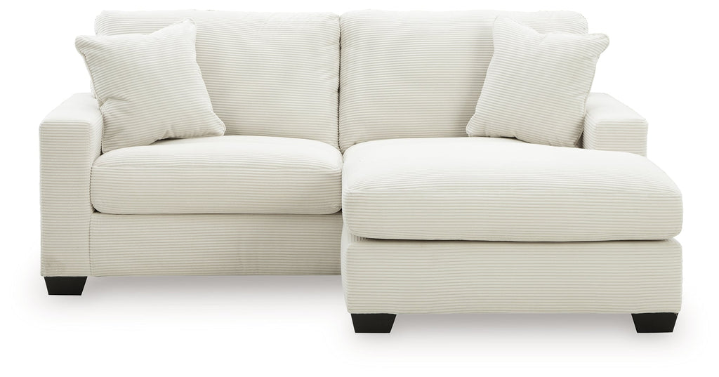 Greenbriar Ivory Sofa Chaise and Loveseat