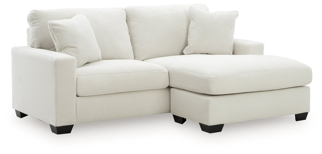 Greenbriar Ivory Sofa Chaise and Loveseat