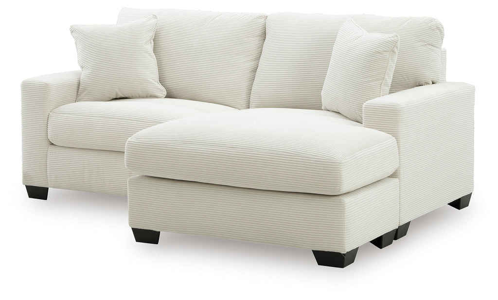 Greenbriar Ivory Sofa Chaise and Loveseat