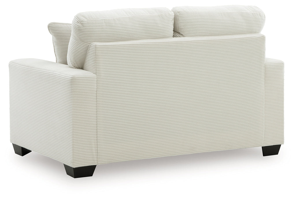 Greenbriar Ivory Sofa Chaise and Loveseat