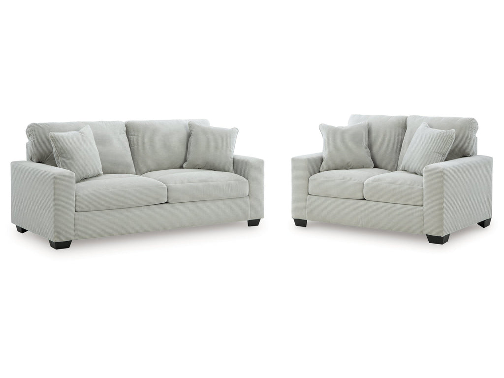 Greenbriar Smoke Sofa and Loveseat