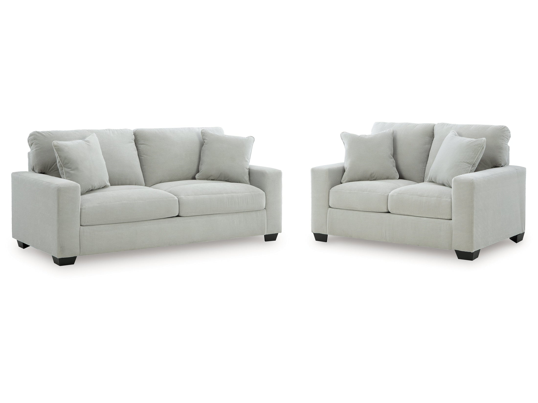 Greenbriar Smoke Sofa and Loveseat