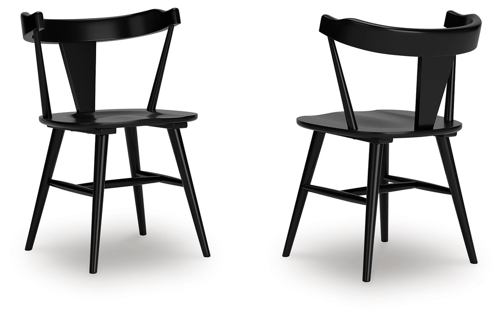 Gretlynn Black Dining Chair (Set of 2)