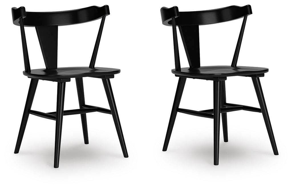 Gretlynn Black Dining Chair (Set of 2)