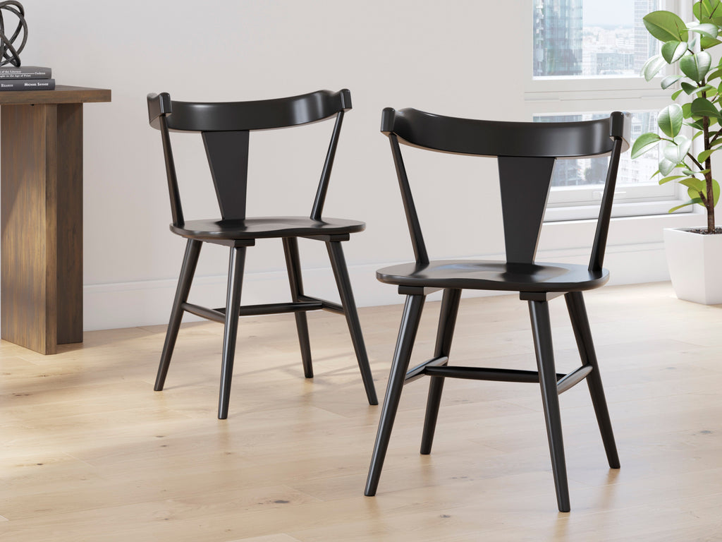 Gretlynn Black Dining Chair (Set of 2)