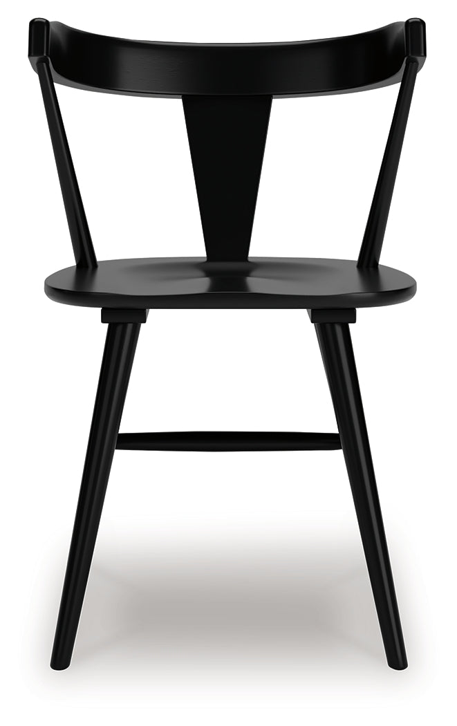 Gretlynn Black Dining Table and 6 Chairs
