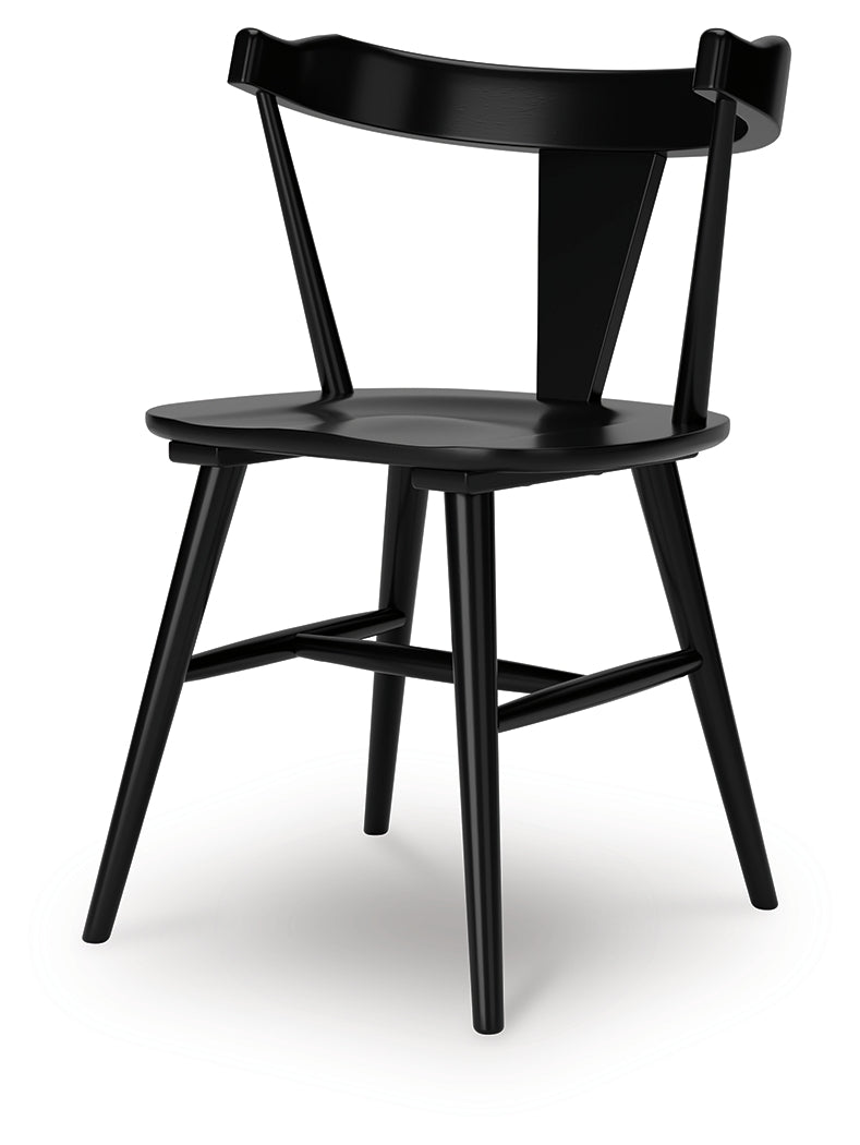 Gretlynn Black Dining Table and 6 Chairs