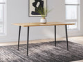 Gretlynn Black Rectangular Dining Room Table