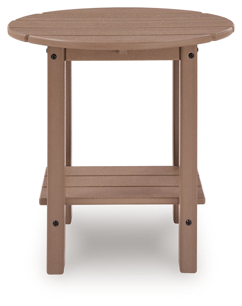 Grover Beach Driftwood Oval End Table