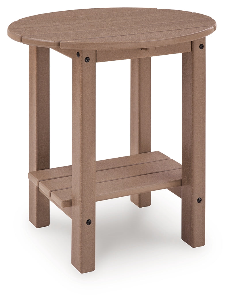 Grover Beach Driftwood Oval End Table