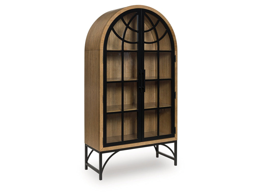 Gwenwich Natural/Black Accent Cabinet