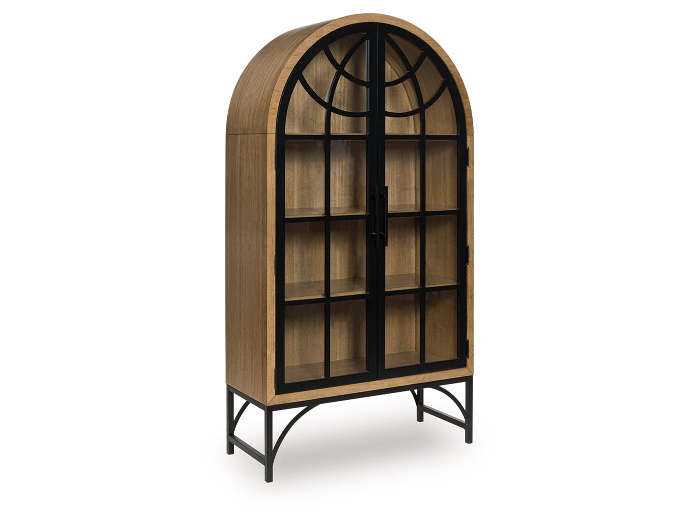 Gwenwich Natural/Black Accent Cabinet