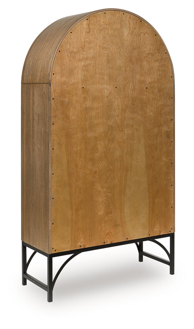 Gwenwich Natural/Black Accent Cabinet