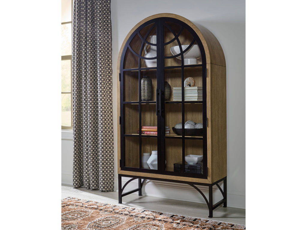 Gwenwich Natural/Black Accent Cabinet