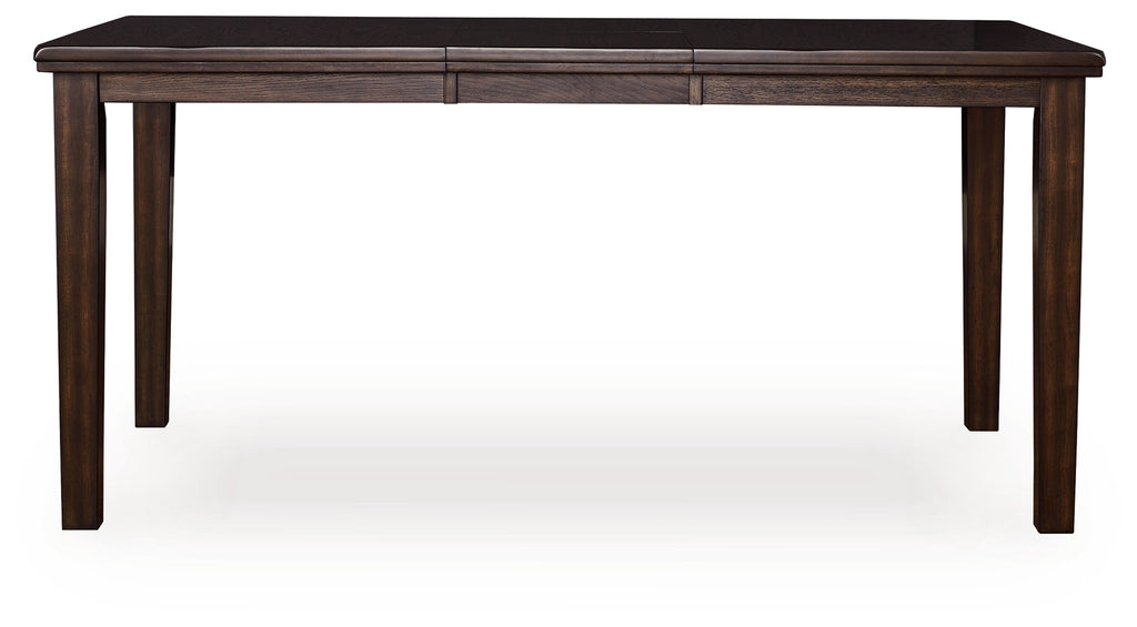 Haddigan Dark Brown Counter Height Dining Table and 8 Barstools