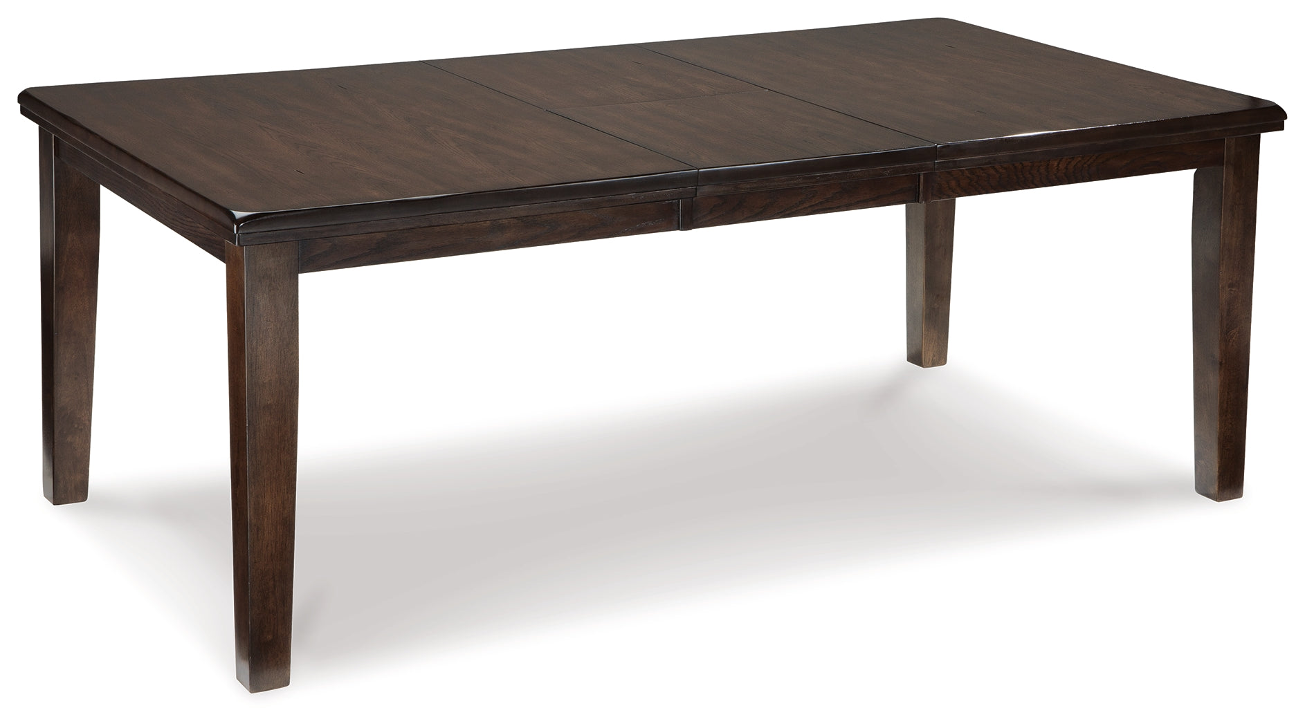 Haddigan Dark Brown Dining Table with 4 Chairs and Bench