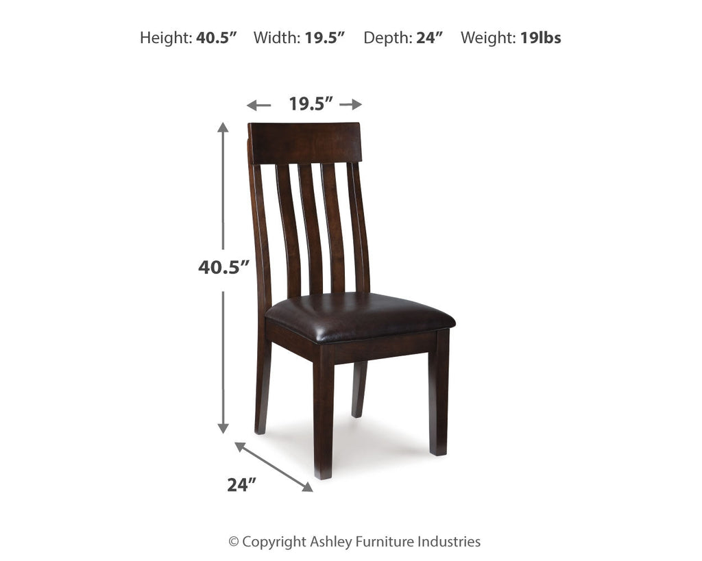 Haddigan Dark Brown Dining Table with 4 Chairs and Bench