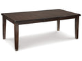 Haddigan Dark Brown Dining Room Table w/ Butterfly Extension